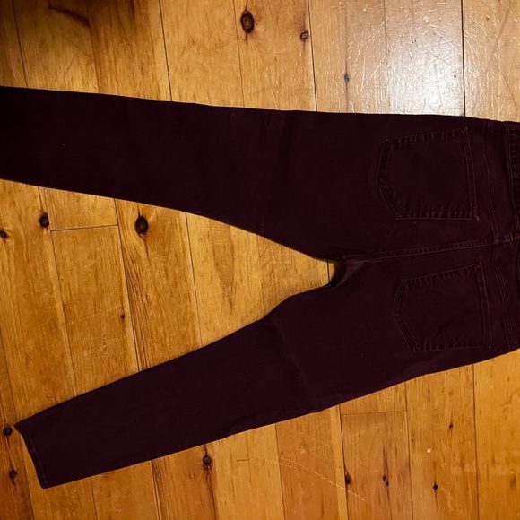 Mens Burgundy Jeans - Picture 3 of 3